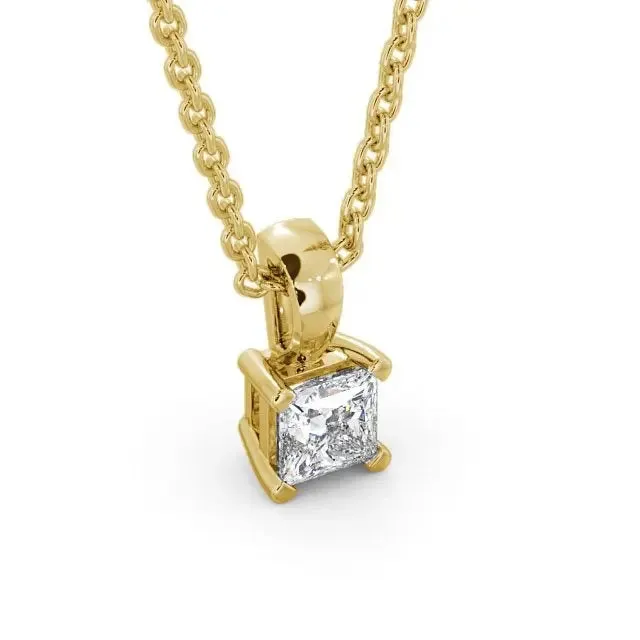0.20CT Lab Grown Diamond Princess Solitaire  Pendant