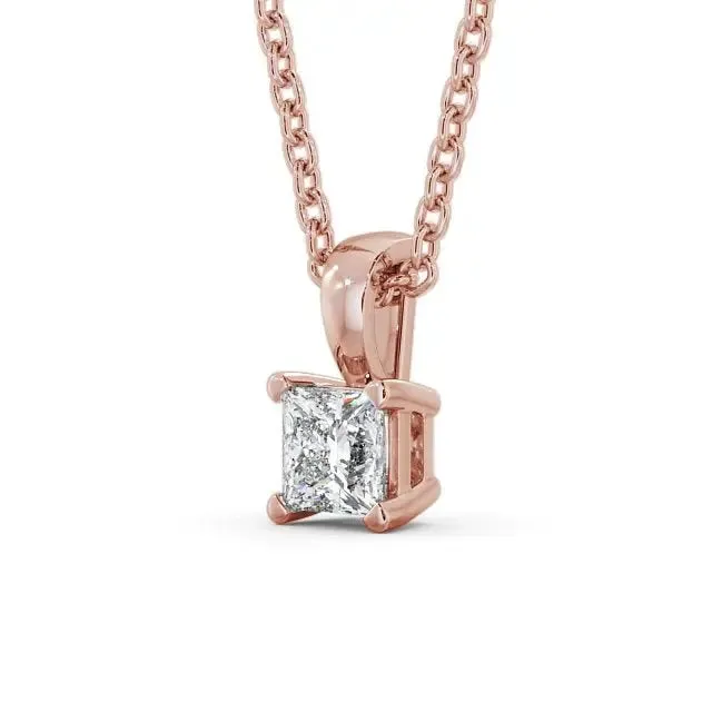 0.20CT Lab Grown Diamond Princess Solitaire  Pendant