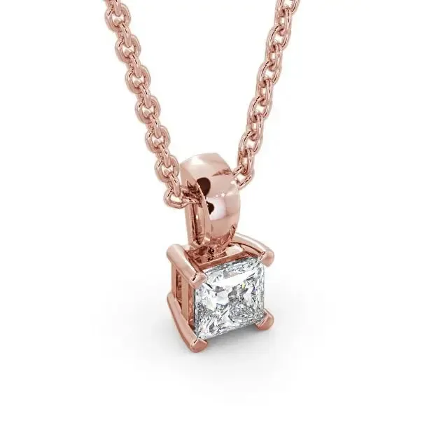 0.20CT Lab Grown Diamond Princess Solitaire  Pendant