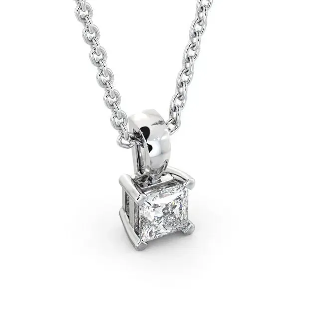 0.20CT Lab Grown Diamond Princess Solitaire  Pendant