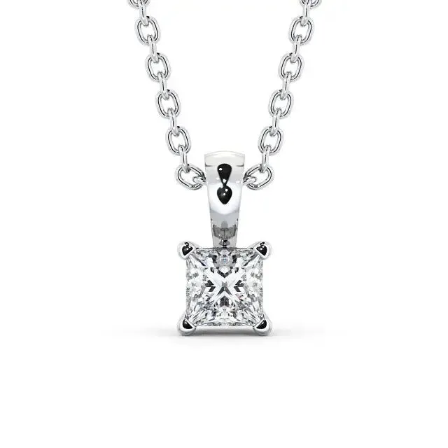 0.20CT Lab Grown Diamond Princess Solitaire  Pendant