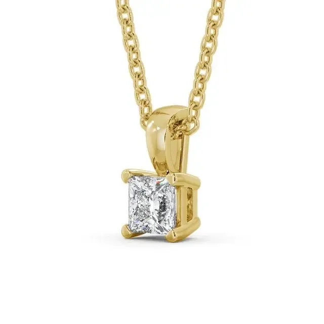 0.20CT Lab Grown Diamond Princess Solitaire  Pendant