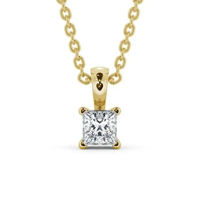 0.20CT Lab Grown Diamond Princess Solitaire  Pendant
