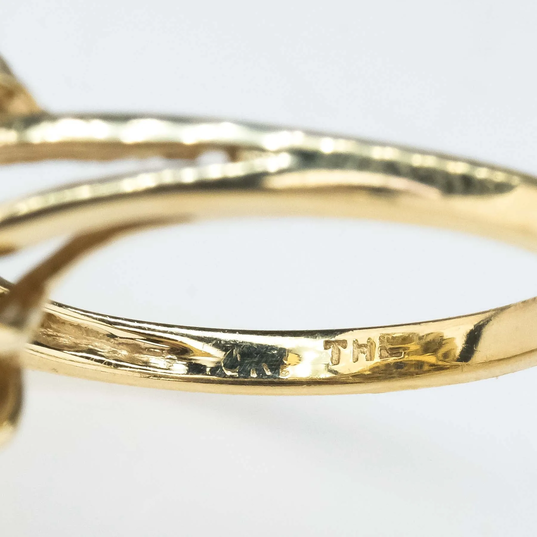 1.02ctw Sapphire & Diamond Cluster Cocktail Ring in 10K Two Tone Gold