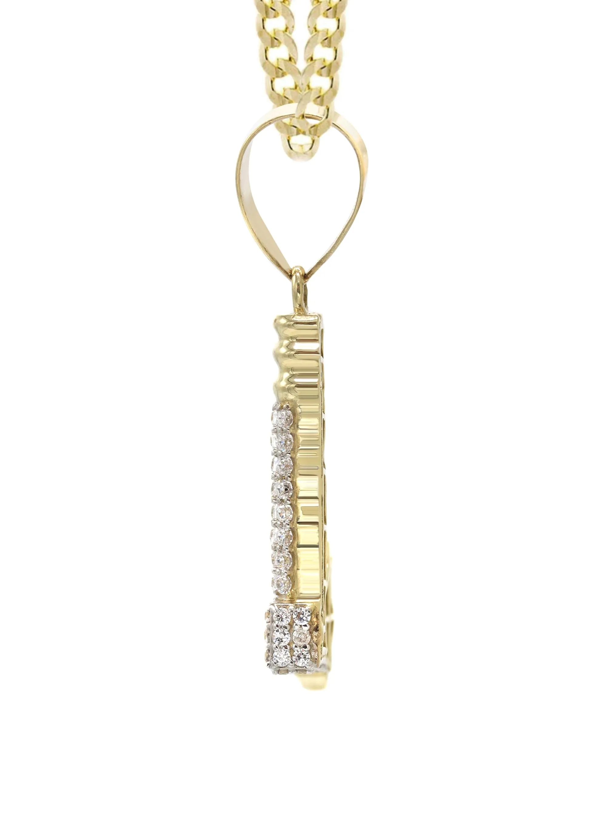 10K Yellow Gold Axe Necklace | Appx. 13.8 Grams