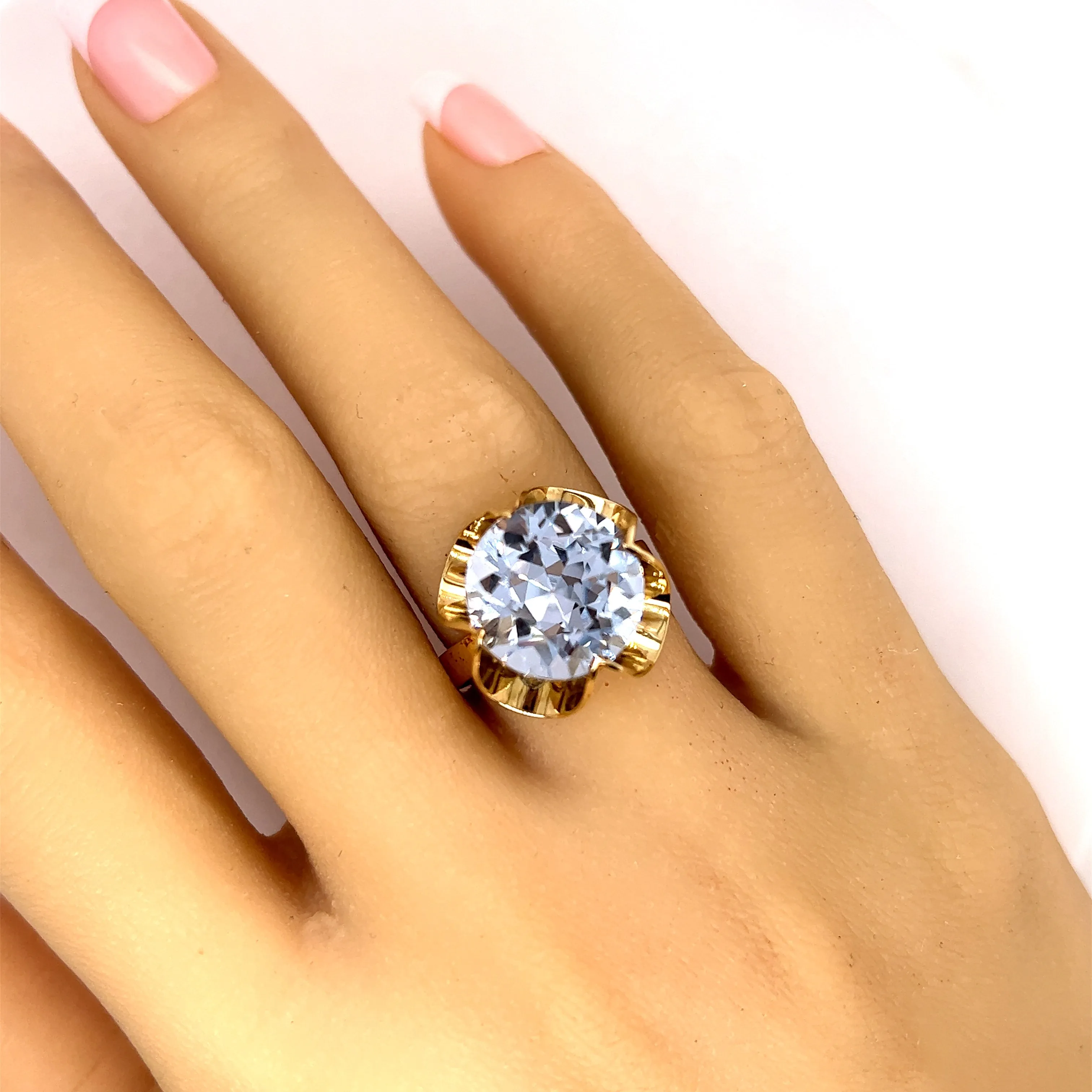 14ct Yellow Gold Spinel Cocktail Ring