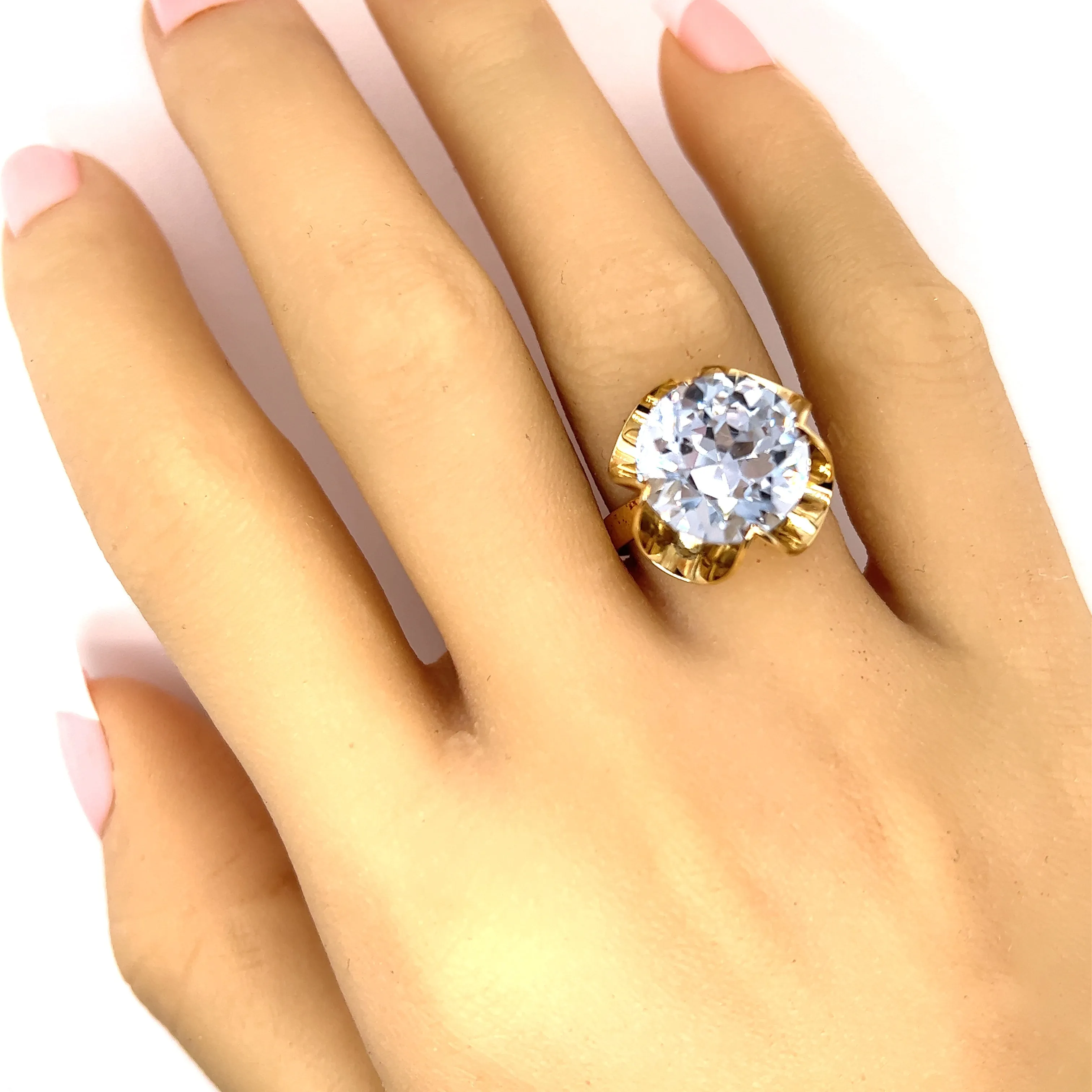 14ct Yellow Gold Spinel Cocktail Ring