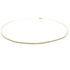 14K Gold Filled 15.5" Beaded Bliss Necklace - Waterproof