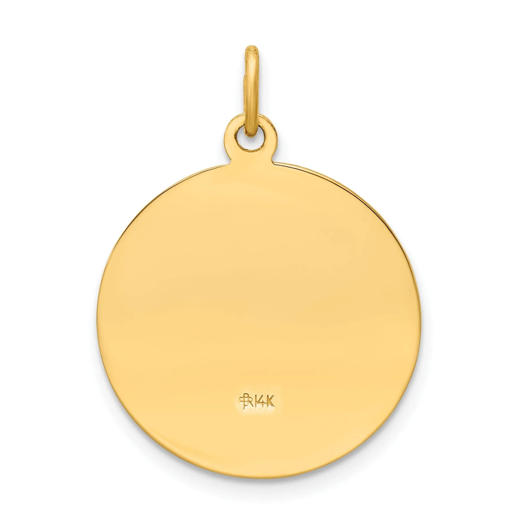 14k Yellow Gold St.Elizabeth Seton Medal Pendant
