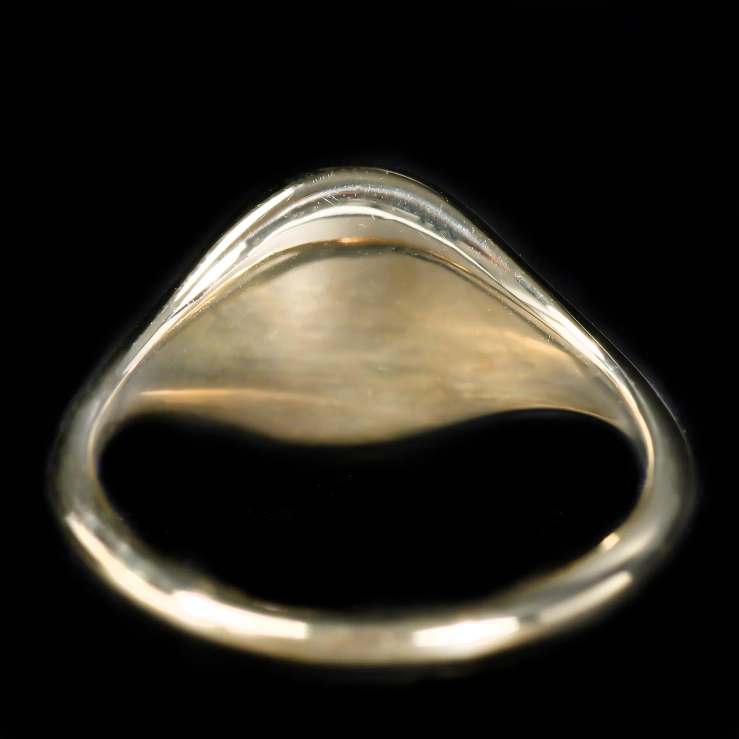 14K Yellow Gold Tsavorite Garnet Signet Ring