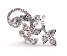 18ct White Gold Cocktail Ring with 2.15 ct Diamonds
