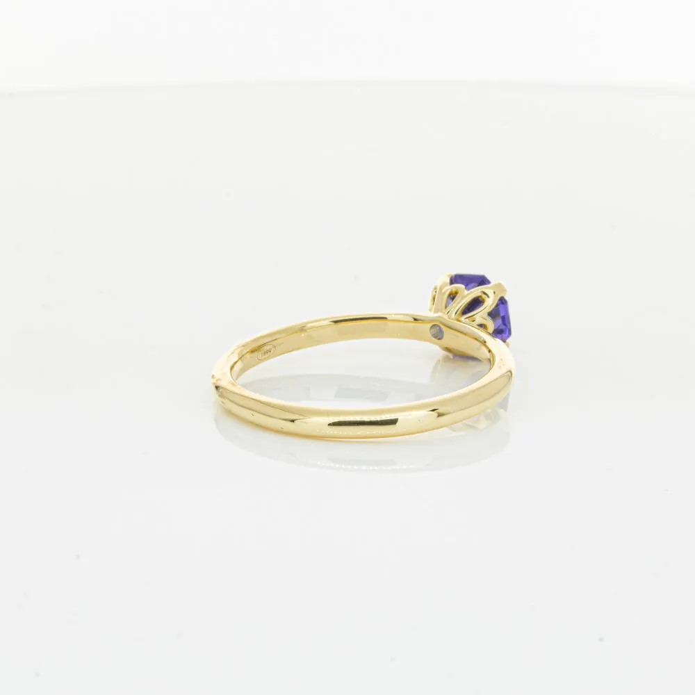 18ct Yellow Gold Tanzanite Mini Octavia Ring