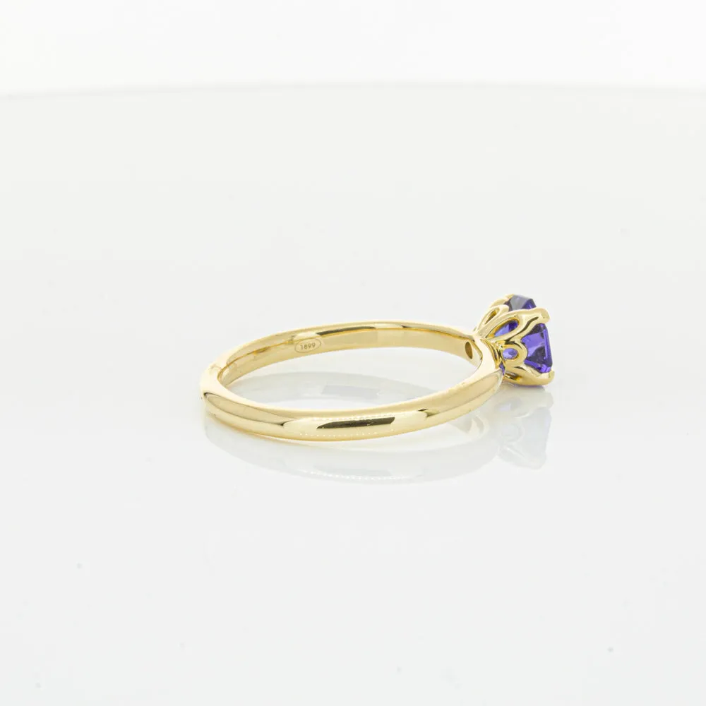 18ct Yellow Gold Tanzanite Mini Octavia Ring