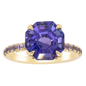 18ct Yellow Gold Tanzanite Octavus Ring