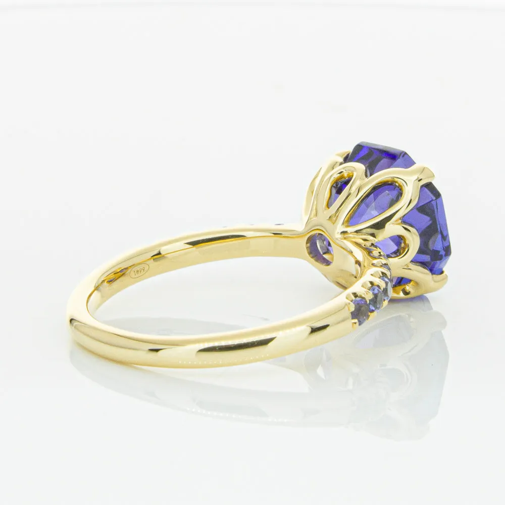 18ct Yellow Gold Tanzanite Octavus Ring
