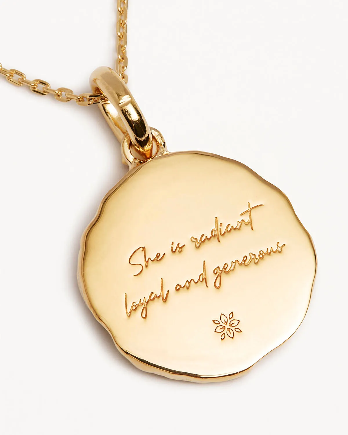 18k Gold Vermeil She is Zodiac Necklace - Leo