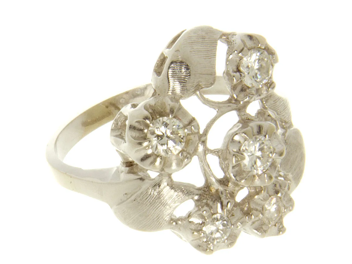 1950s Diamond Cocktail Ring