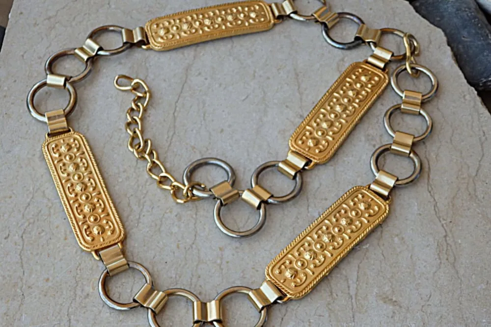 1960s link metal belt