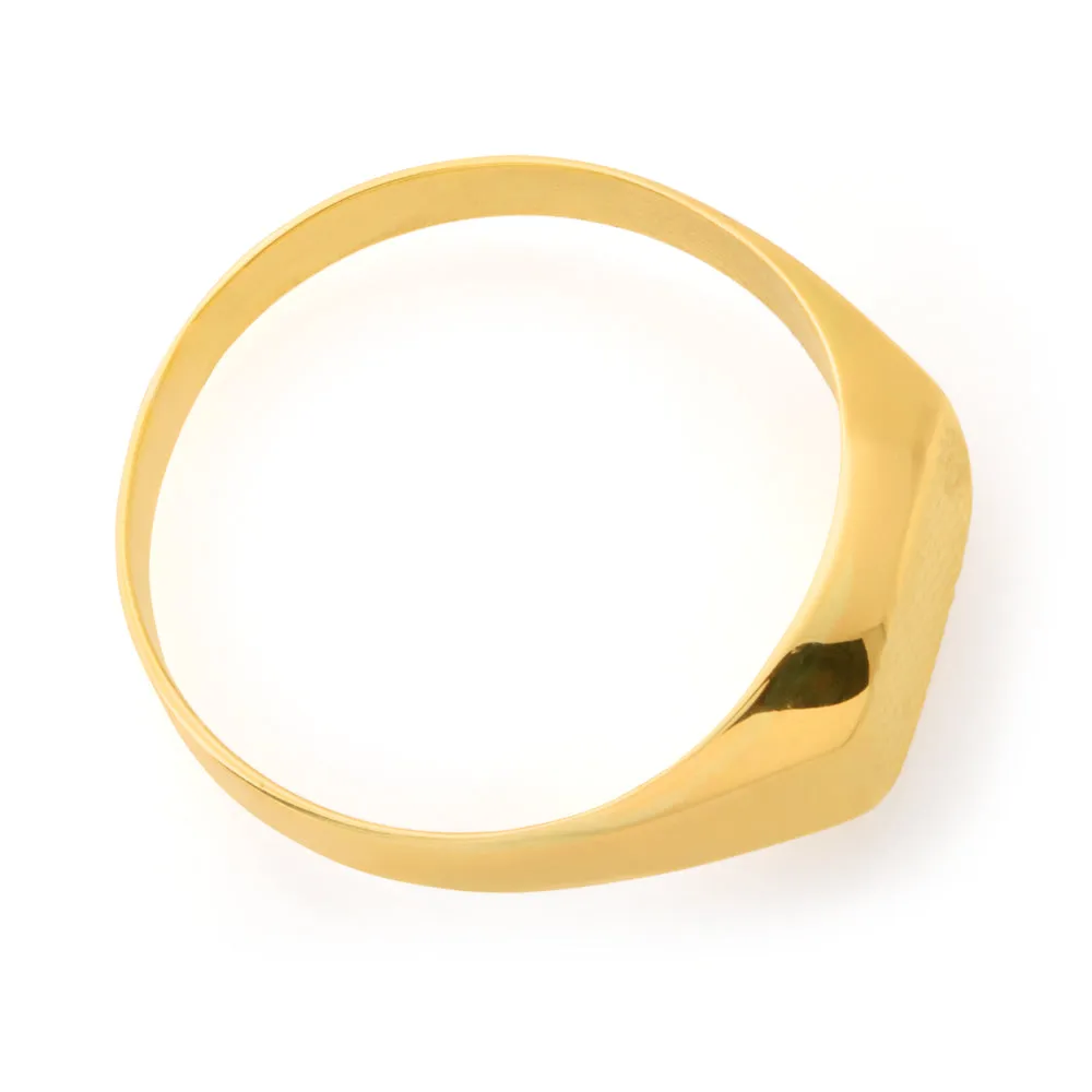 9ct Yellow Gold Signet Gents Ring