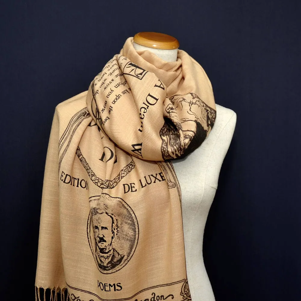 A Dream Within a Dream by Edgar Allan Poe  Shawl Scarf Wrap