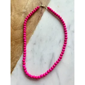 Alisa Beaded Necklace | Pink