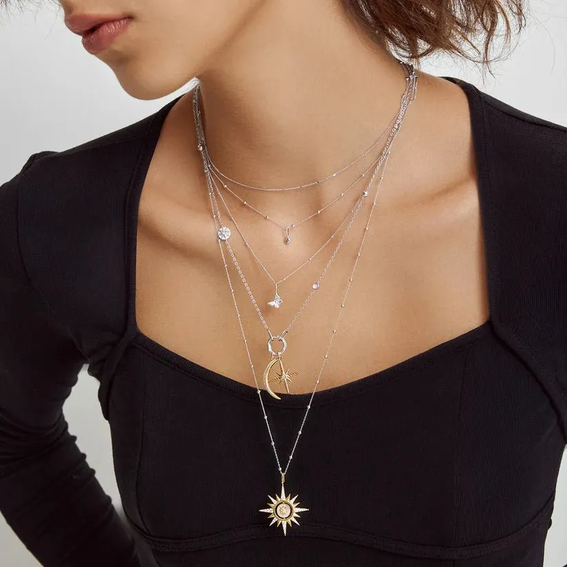 Ania Haie Silver Beaded Chain Necklace N060-02H
