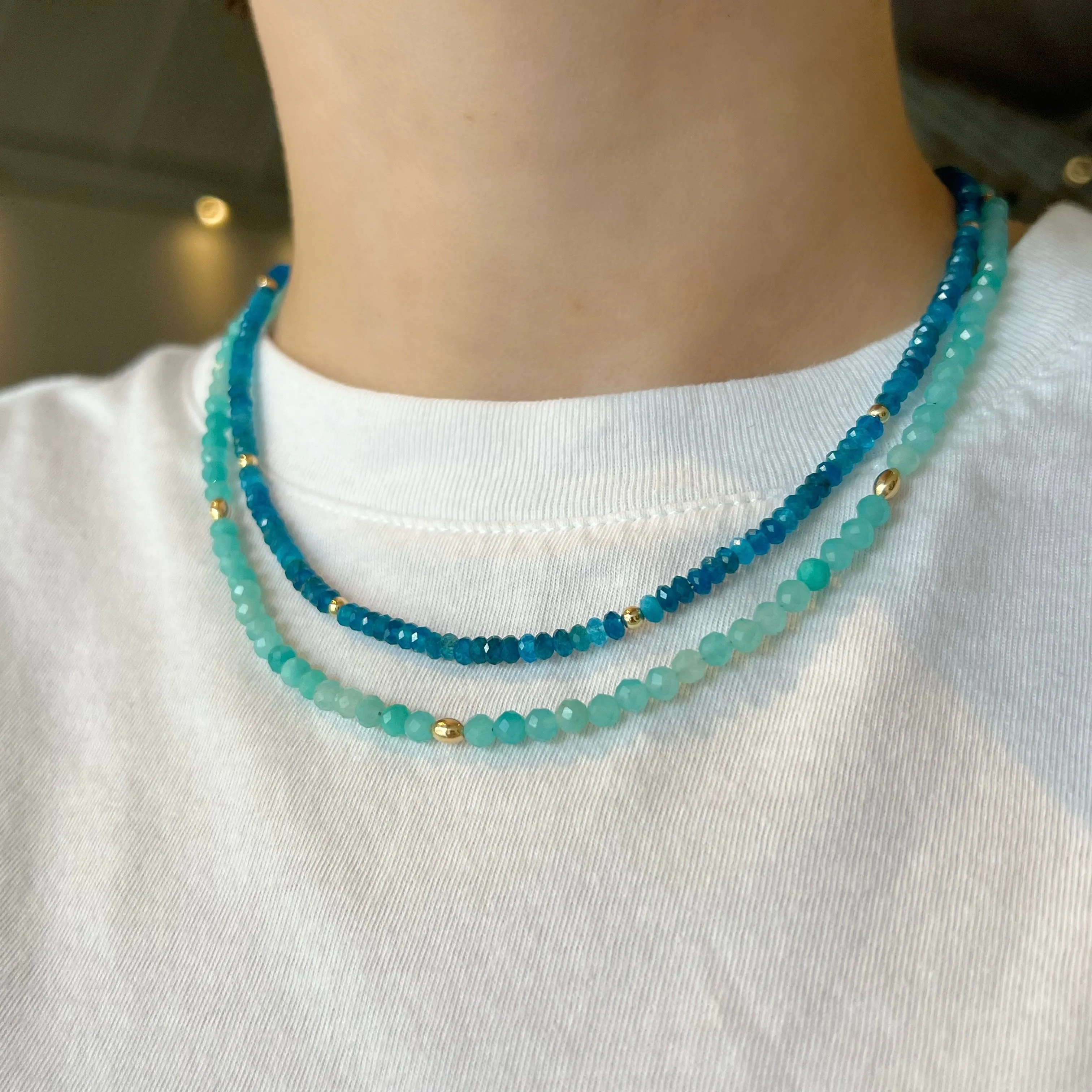 Apatite Beaded Necklace