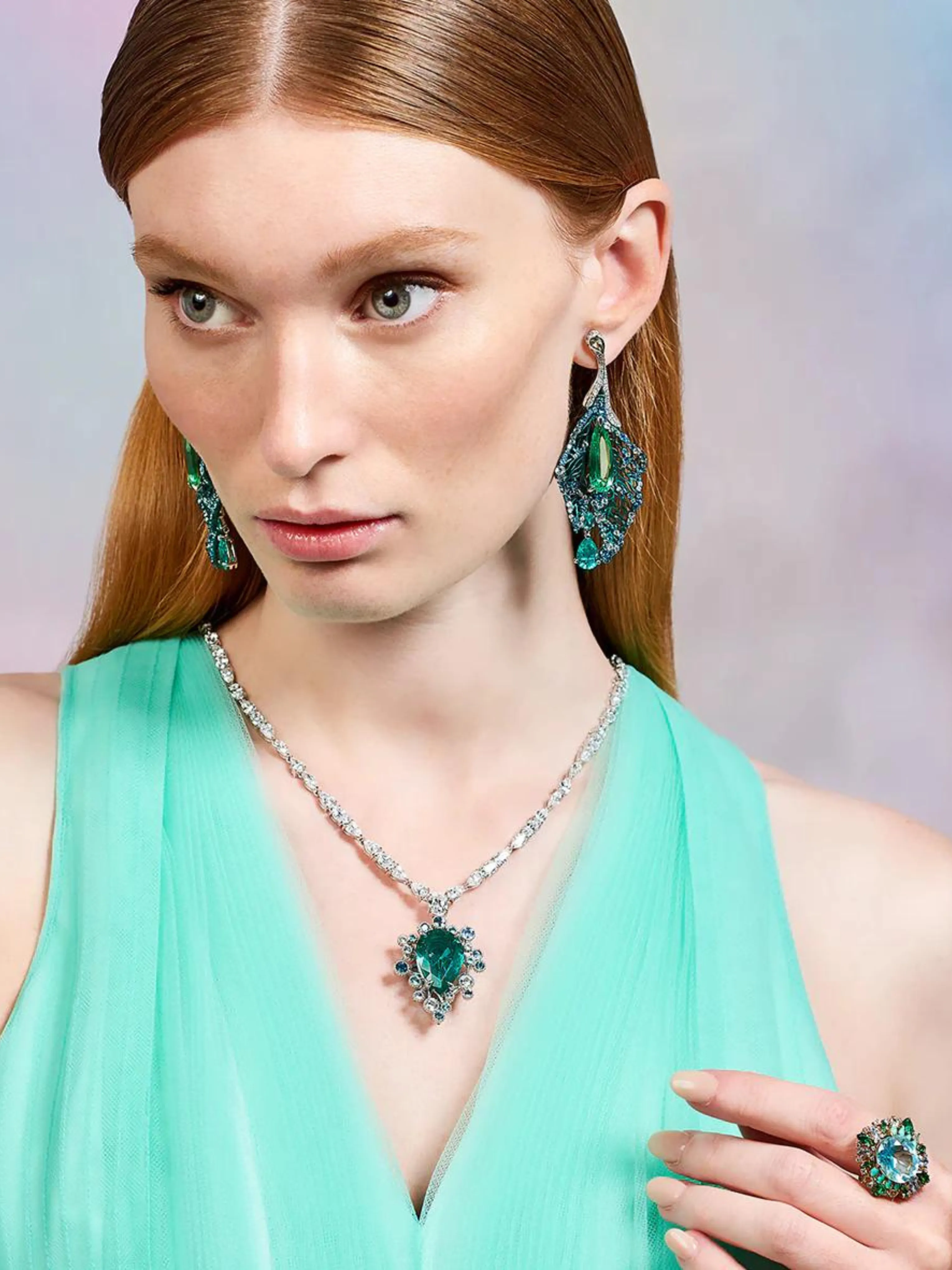 Aqua Poseidon Ring
