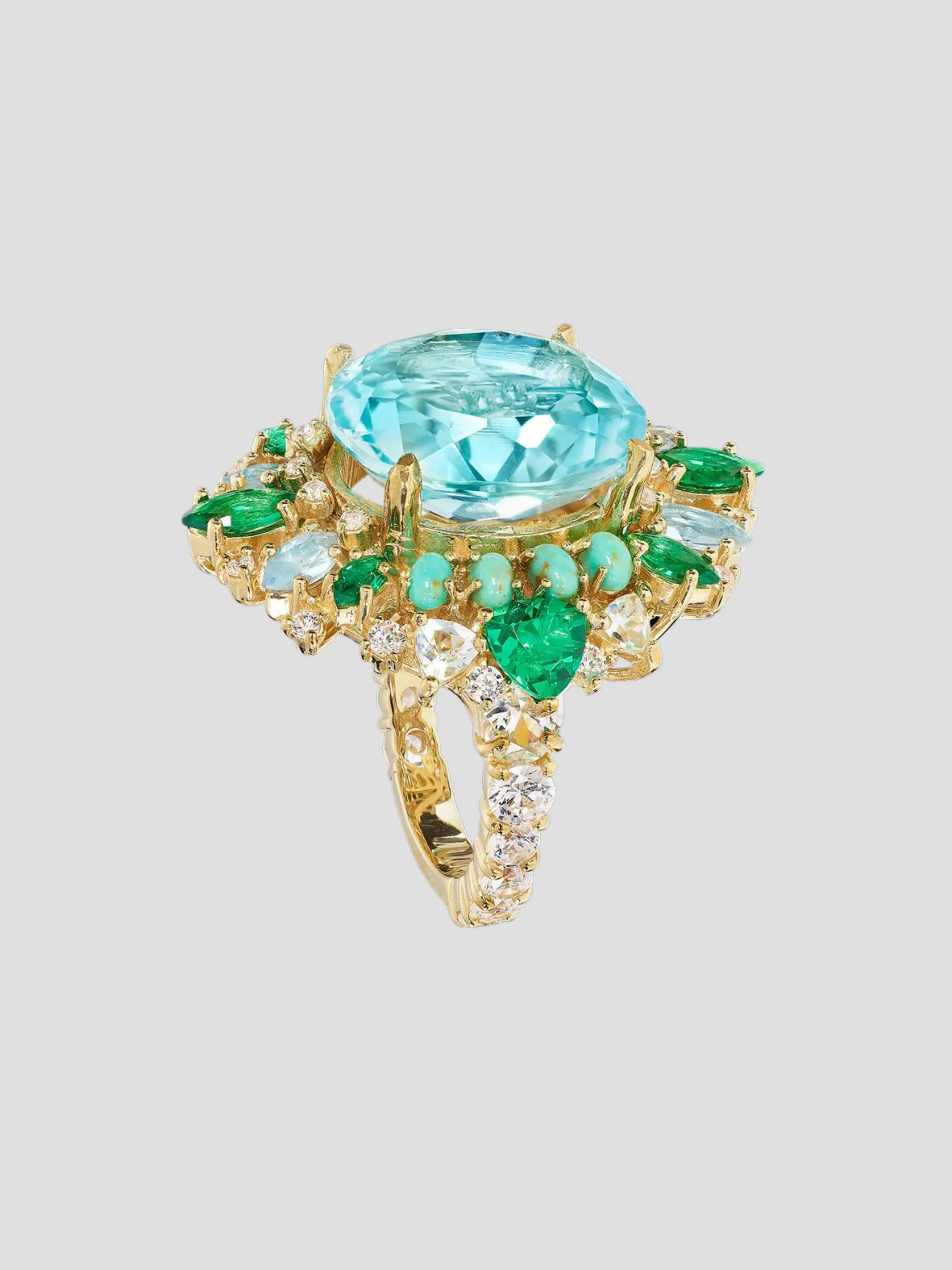 Aqua Poseidon Ring