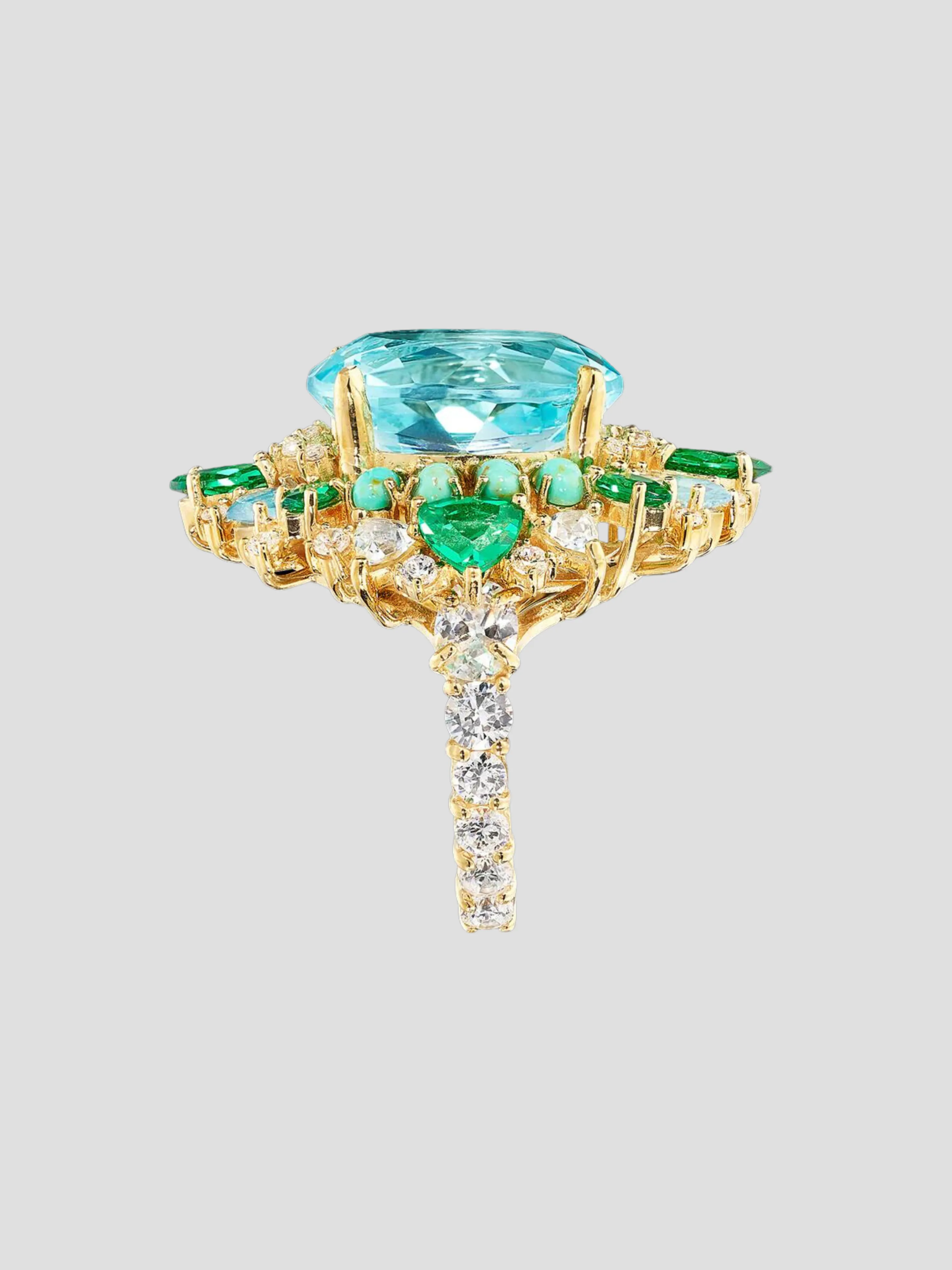 Aqua Poseidon Ring