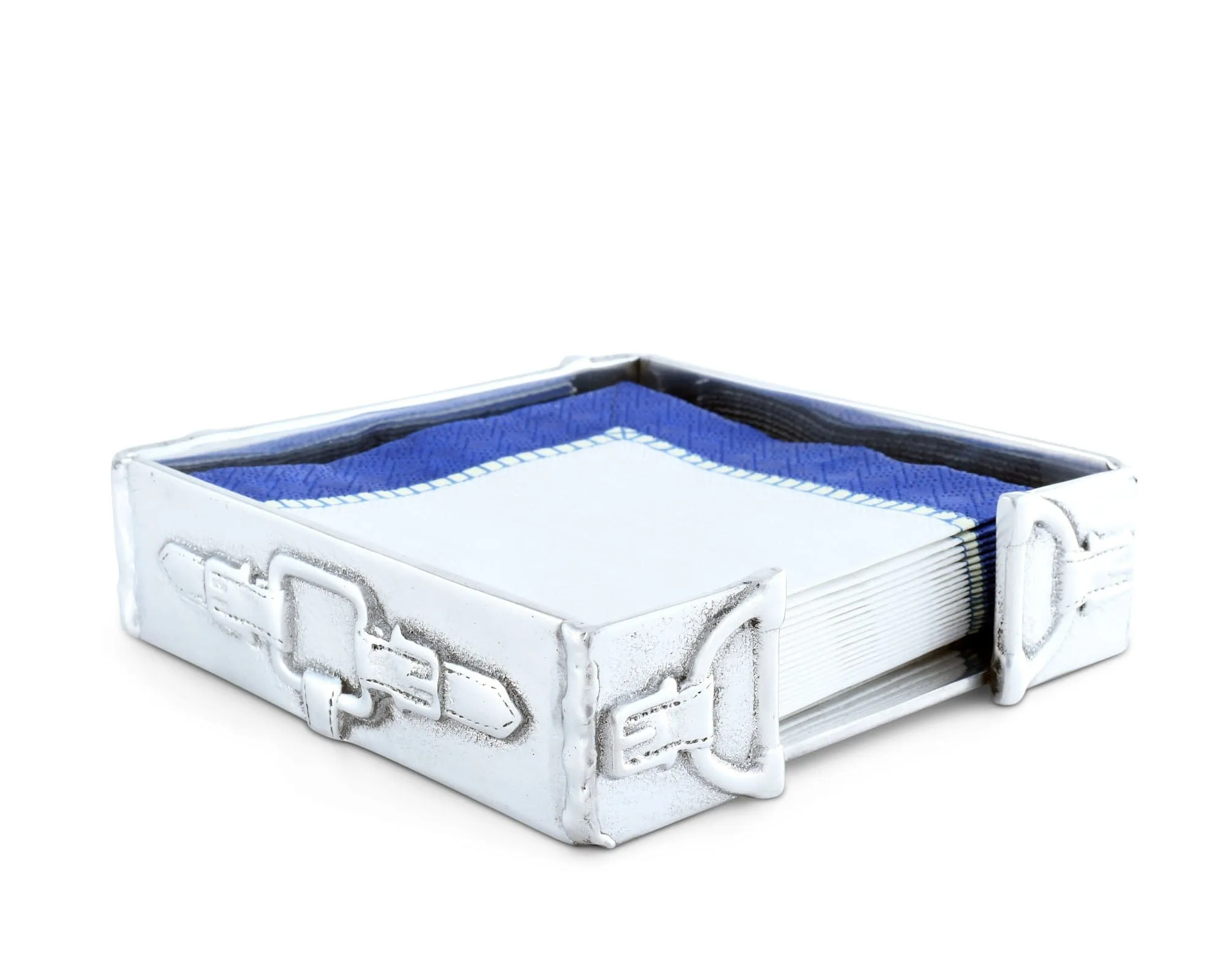 Arthur Court Equestrian Snaffle Accent Cocktail Napkin Box
