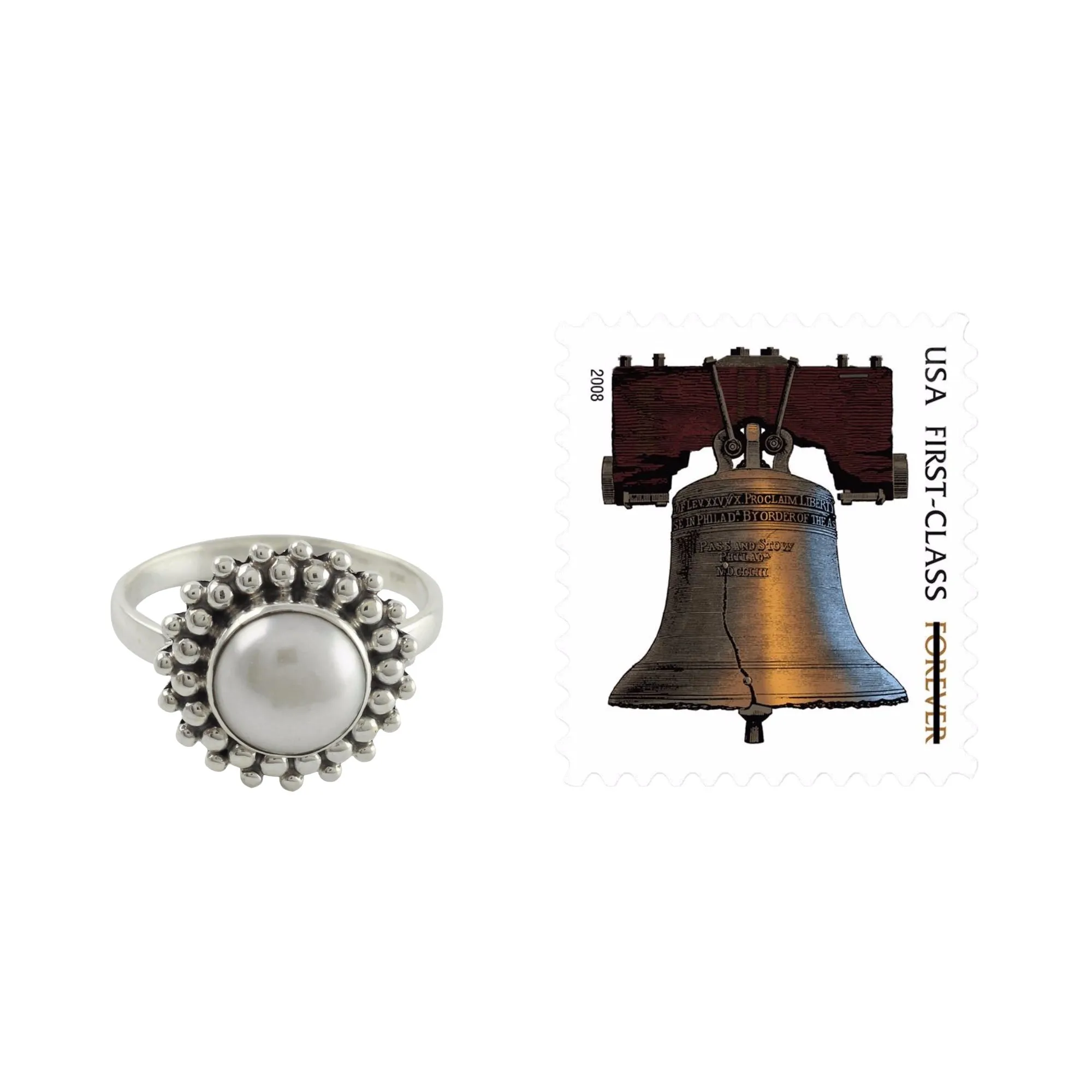 Artisan Crafted Sterling Silver Pearl Ring - Kolkata Halo | NOVICA