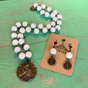 Assumption of Mary Necklace and Earrings