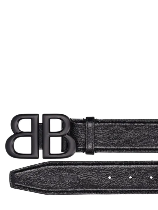 Balenciaga   4.0cm Monaco leather belt 