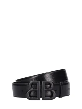Balenciaga   4.0cm Monaco leather belt 