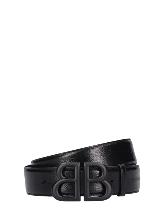 Balenciaga   4.0cm Monaco leather belt 