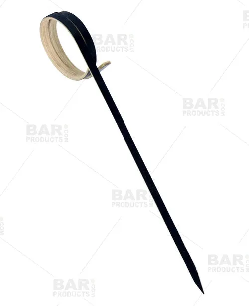 BarConic® Ring Bamboo Cocktail Pick Kit with Display Stand
