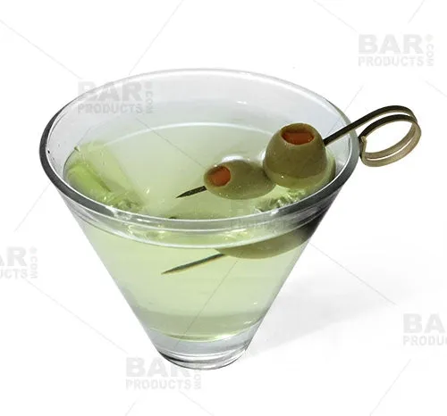 BarConic® Ring Bamboo Cocktail Pick Kit with Display Stand