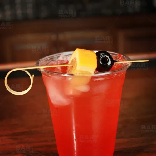 BarConic® Ring Bamboo Cocktail Pick Kit with Display Stand