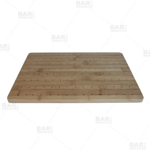 BarConic® Ring Bamboo Cocktail Pick Kit with Display Stand