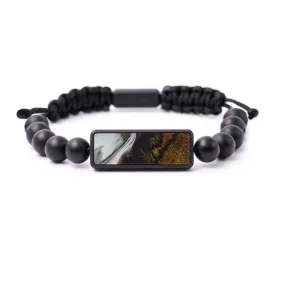 Bead Wood Resin Bracelet - Nonie (Black & White, 594063)
