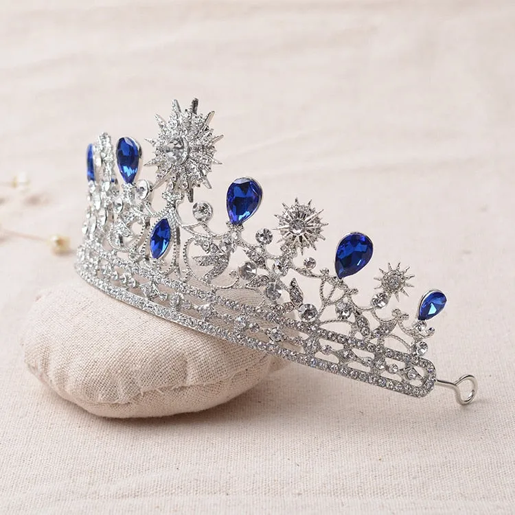 Beaming Luxury Sun & Stars Crown