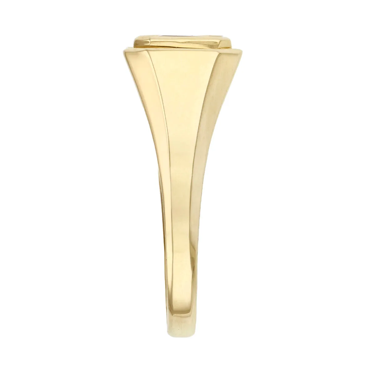 Bijou Collection 2.09ct Octagonal Garnet Signet Ring | 9K Yellow Gold