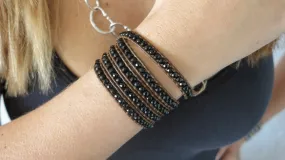 Black Onyx Wrap Bracelet
