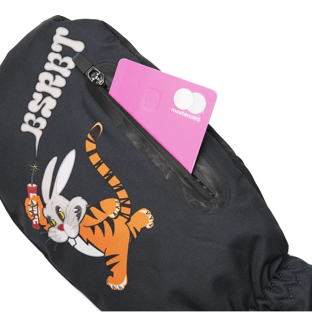 BOMB TIGER RABBIT ZIPPER POCKET GLOVE NAVY