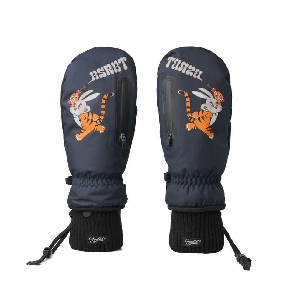 BOMB TIGER RABBIT ZIPPER POCKET GLOVE NAVY