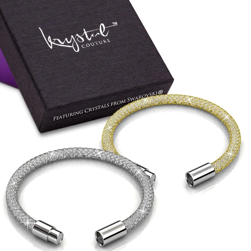 Boxed Bracelet Set Embellished with SWAROVSKI Crystals
