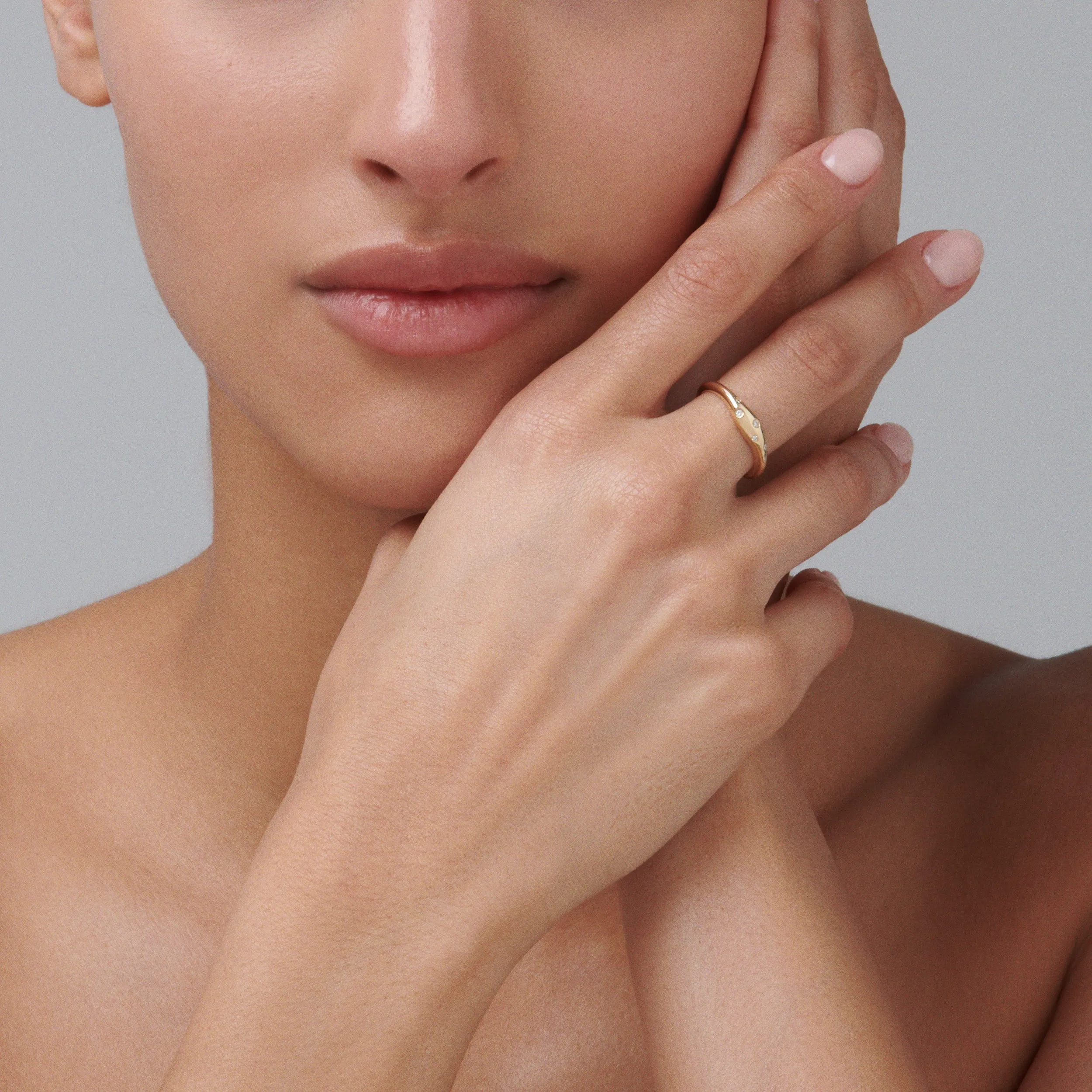 Capri Dreaming® Pebble Surge Diamond Ring | Yellow Gold
