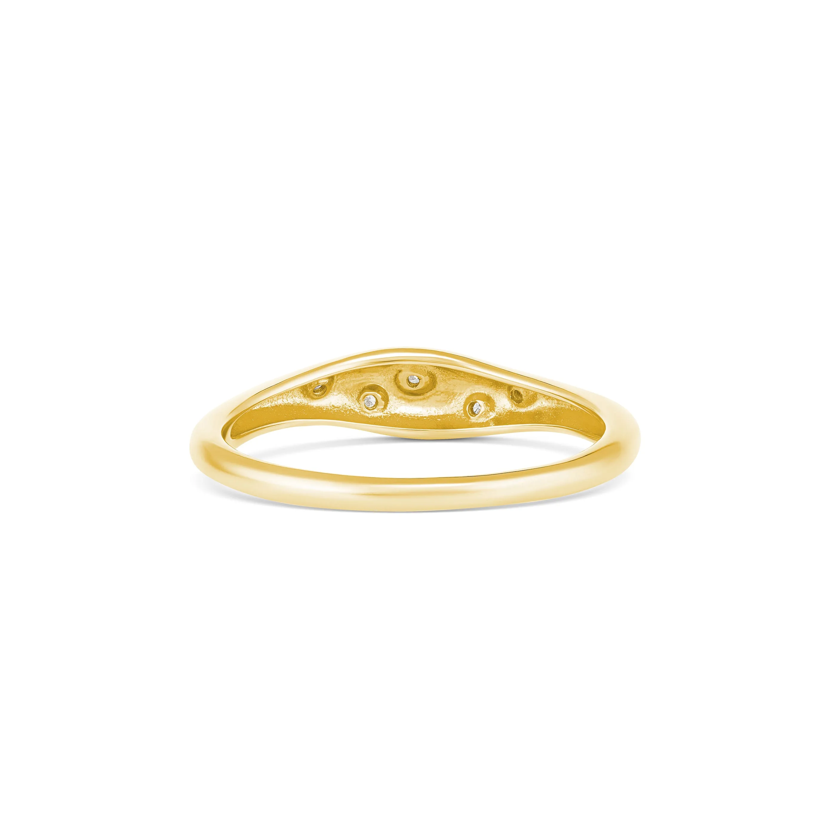 Capri Dreaming® Pebble Surge Diamond Ring | Yellow Gold
