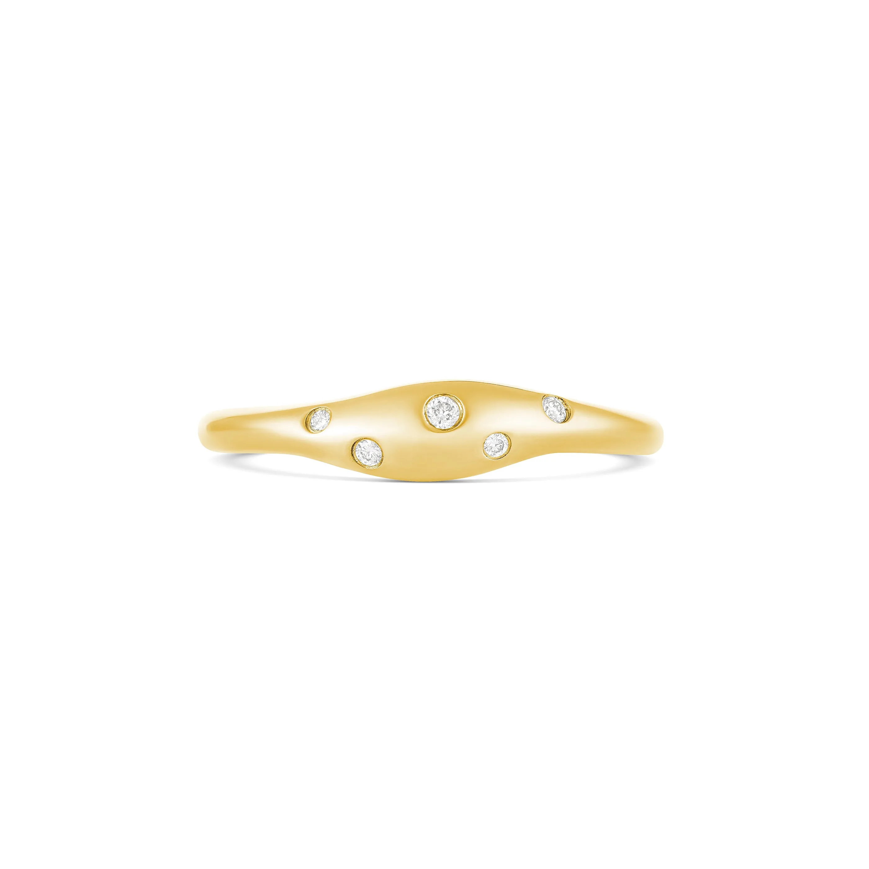 Capri Dreaming® Pebble Surge Diamond Ring | Yellow Gold